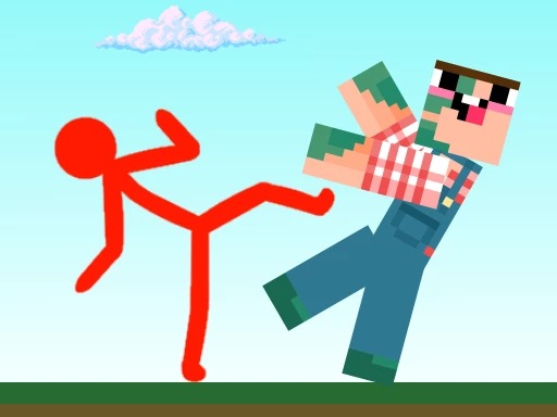 Red Stickman vs Craftmans